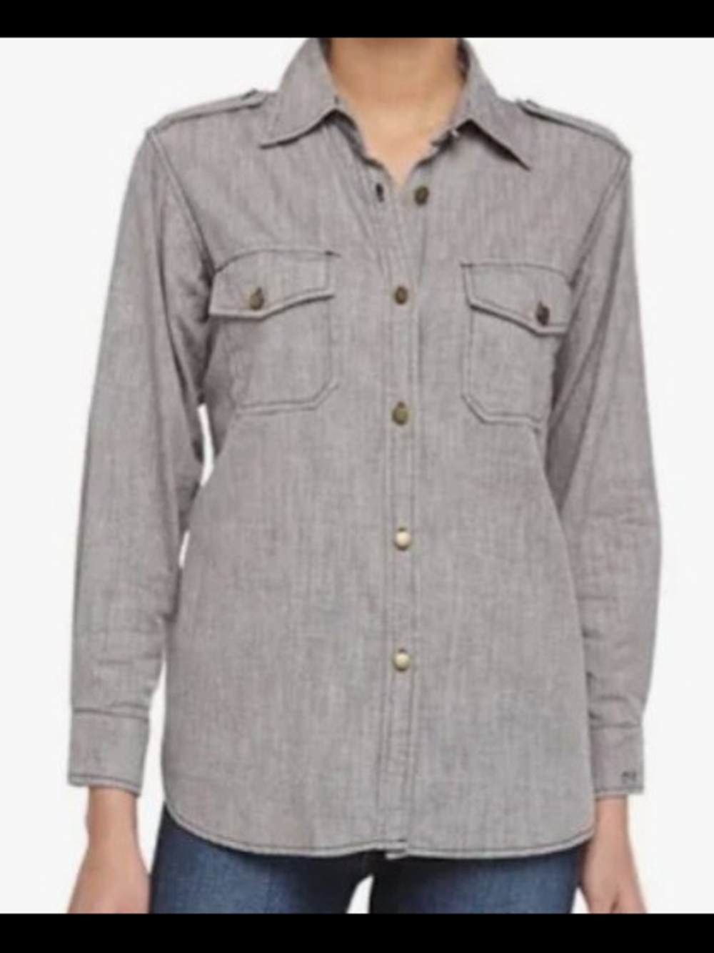 Current/Elliott Gray  Button-Down Utility Shirt